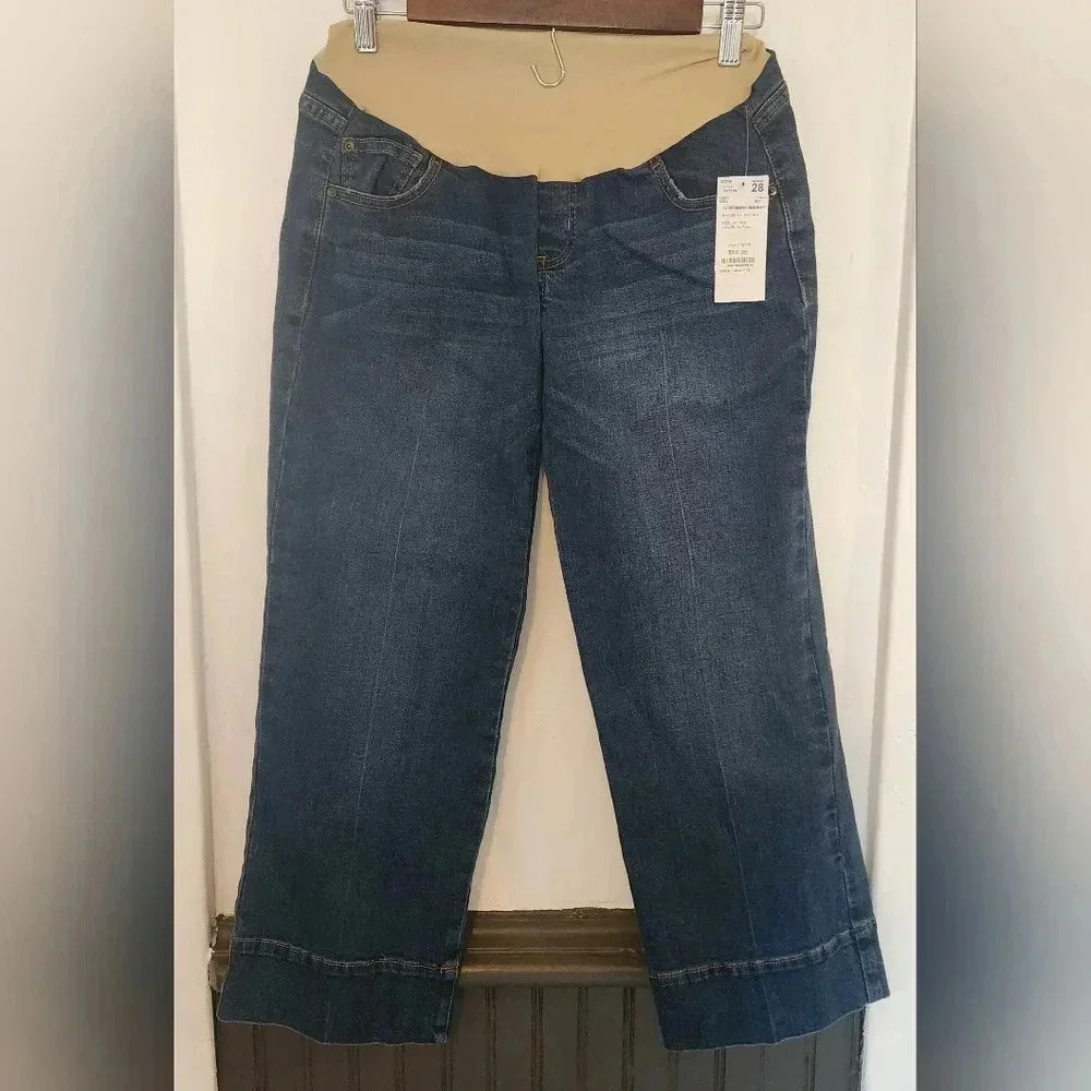 NWT Luxe Essentials Denim jeans maternity‎ size 28